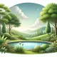 dalle-2024-09-09-163644-a-serene-nature-scene-depicting-a-calm-and-tranquil-environment-include-lush-green-trees-a-clear-pond-reflecting-the-sky-gentle-hills-in-the